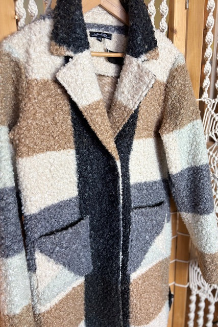 CHARLI B- Boucle Plaid Coat (Fits S)