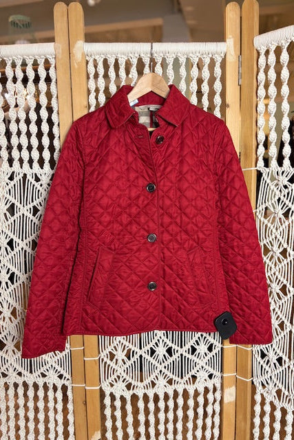 BURBERRY-Quilted Coat (S)