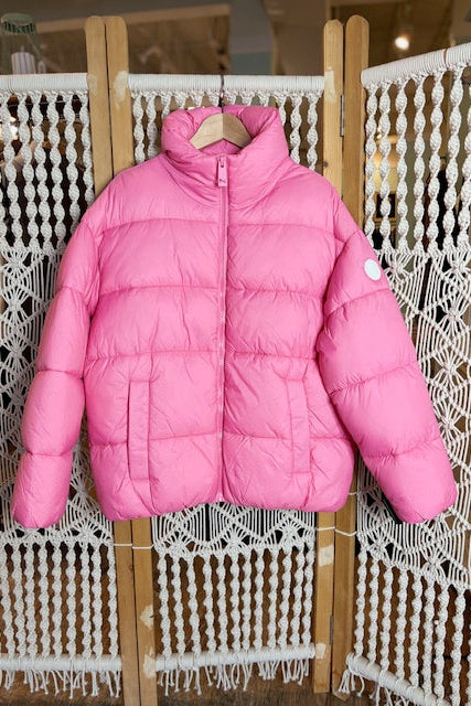 NOIZE Pink Puffer Coat (L)
