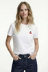 Cherry Embroidered Cotton T-Shirt