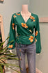 WILFRED- Floral Wrap Blouse (S)