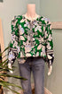 TALBOTS- 1/2 Button Floral Blouse (L)