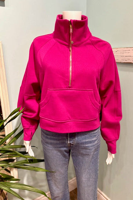 LULULEMON- Half Zip Funnel Neck Sweatshirt (XS-S)