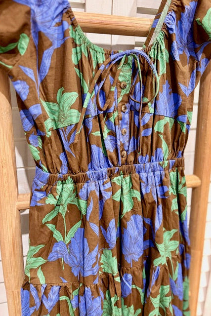 MOON RIVER-NWT Floral Maxi Dress (M)