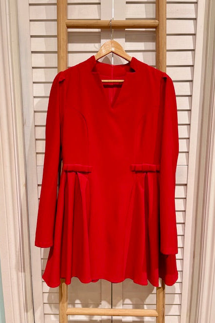 COMMENSE- L/S Dress/ Bows (L)