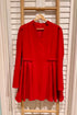 COMMENSE- L/S Dress/ Bows (L)