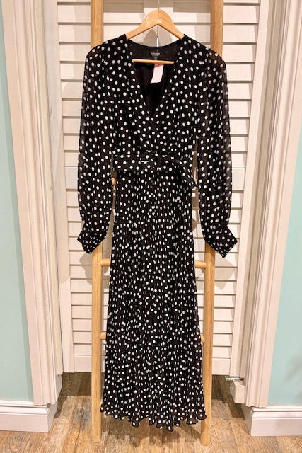 EVER NEW- Long Polka Dots Dress (4)