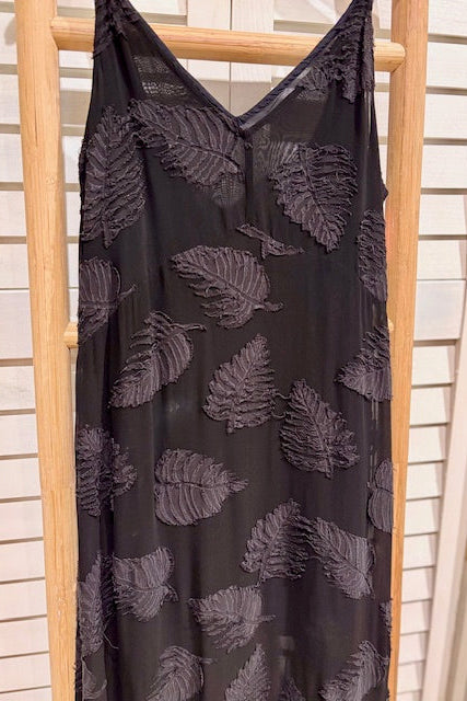WILFRED- Textured Print Maxi Dress (S)