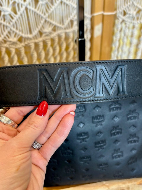 MCM Embossed Monogram Handbag