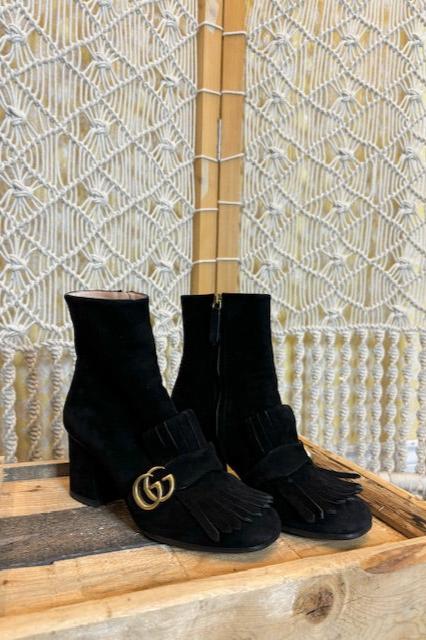 GUCCI Marmont Suede Boots (fits 7.5)