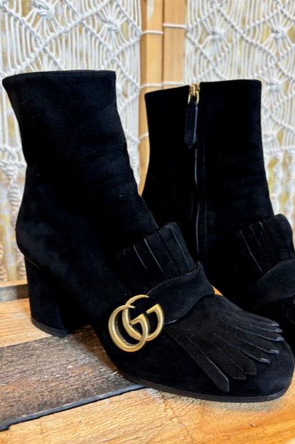 GUCCI Marmont Suede Boots (fits 7.5)