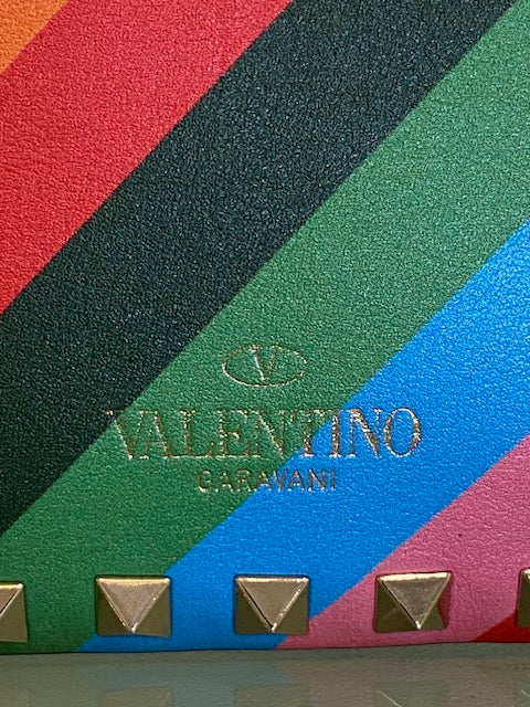 Valentino-Multicolour Leather 1973 Rockstud Crossbody