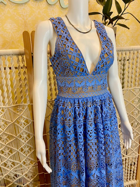 BooHoo- Crochet Dress (size 6)