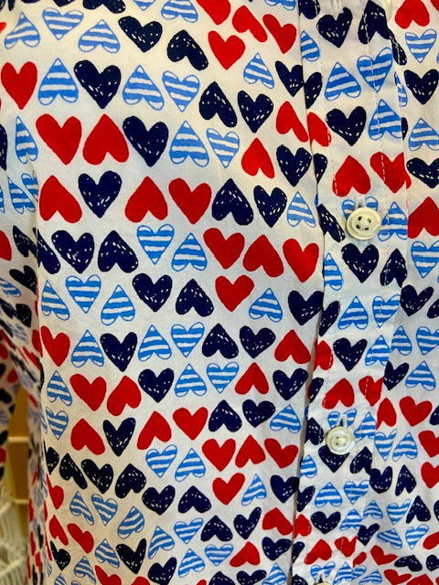 Talbots- Hearts Shirt (size M)
