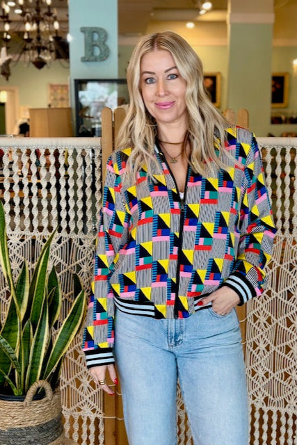 Gabby Isabella- Reversible Bomber Jacket (M)