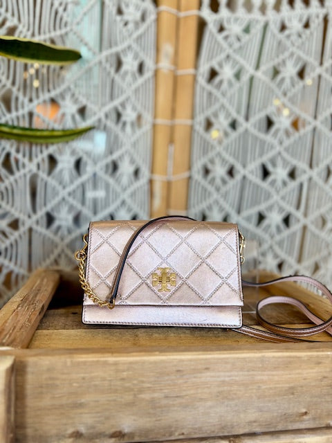 TORY BURCH- Metalic Cross Body Bag