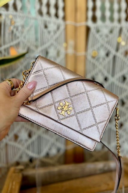 TORY BURCH- Metalic Cross Body Bag