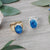 Celeste Ring Gold/Blue