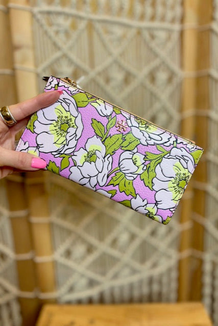 Tory Burch Flowers Zip Around Wallet- NWT!
