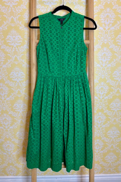 J CREW Sleeveless Eyelet Dress (2)
