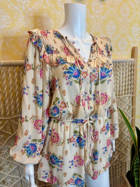 SPELL- Floral Romper Solstice (S) NWT