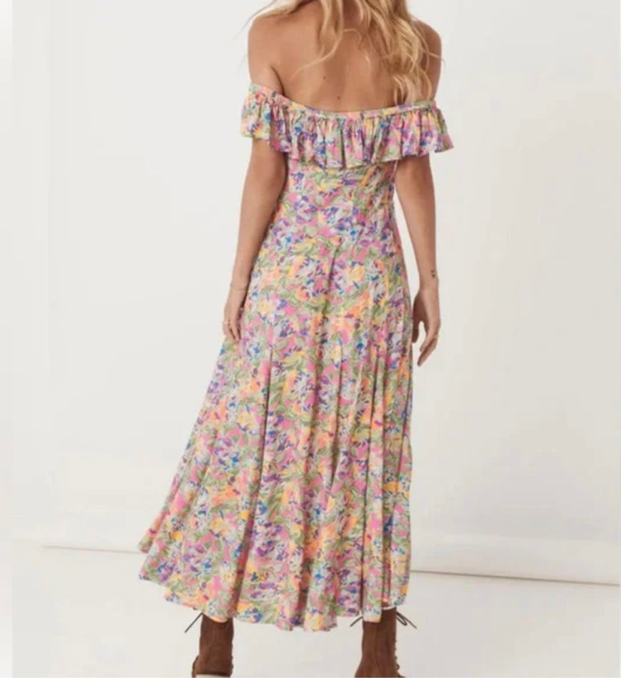 SPELL- Floral Maxi Dress (M- fits small)