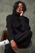 Jovie Scuba/Rib Long Sleeve T-Neck Sweater