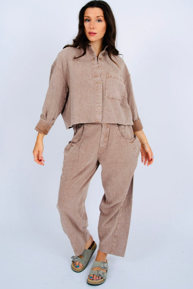 Amalfi Pull On Barrel Pants