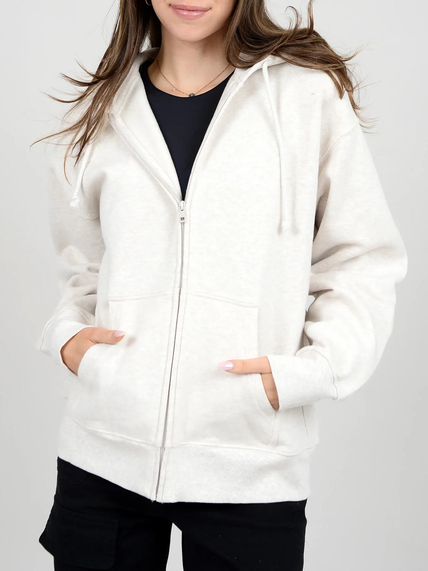RD Cozy Fleece Boyfriend Zip Up Hoodie