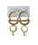 FRUG Brass Half Circle Dangle Earrings