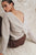 COMMENSE | Twisted Backless Wool Blend Sweater (XS)