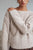 COMMENSE | Twisted Backless Wool Blend Sweater (XS)