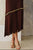  Asymmetric Fringe Metal Bead Detail Midi Dress (M)