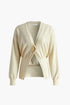 COMMENSE | Golden Button Plain Cardigan (M)