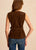  Faux Suede Vest with Belt