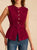  Faux Suede Vest with Belt