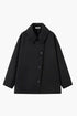 COMMENSE | Solid Oversized Pocket Button Coat
