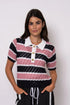 ELEI- Striped Knit Polo