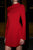 COMMENSE | Minimalist Plain Mock Neck Mini Dress