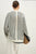 COMMENSE | Satin Striped Button Cozy Blouse (XL)
