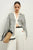 COMMENSE | Satin Striped Button Cozy Blouse (XL)