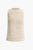  Knit Hollow Solid Tank Top (L)