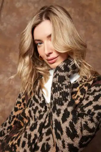 RD Style Tesni Leopard Cardigan