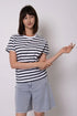 CREW Neck Striped Tee