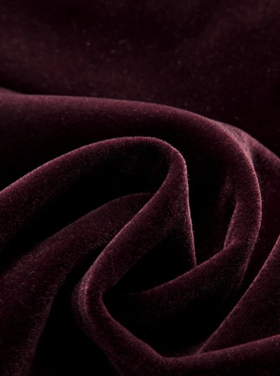 COMMENSE | Velour Asymmetric Mini Skirt (XS)