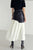 COMMENSE | Asymmetric Patchwork Faux Leather Chiffon Pleated Maxi Skirt