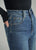 Close-up of blue jeans with a blurred background