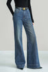 COMMENSE | Mid-Waist Bootcut Denim Jeans Without Belt (Fits 8/10)