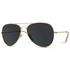 NEW! Black Lens Polarized Pilot Aviator Sunglasses
