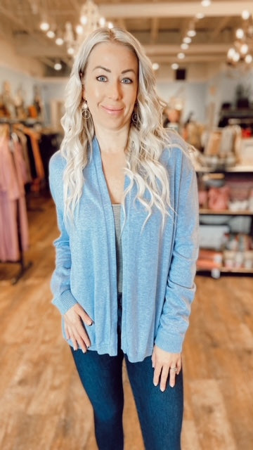 REPEAT Blue Cardigan (L)